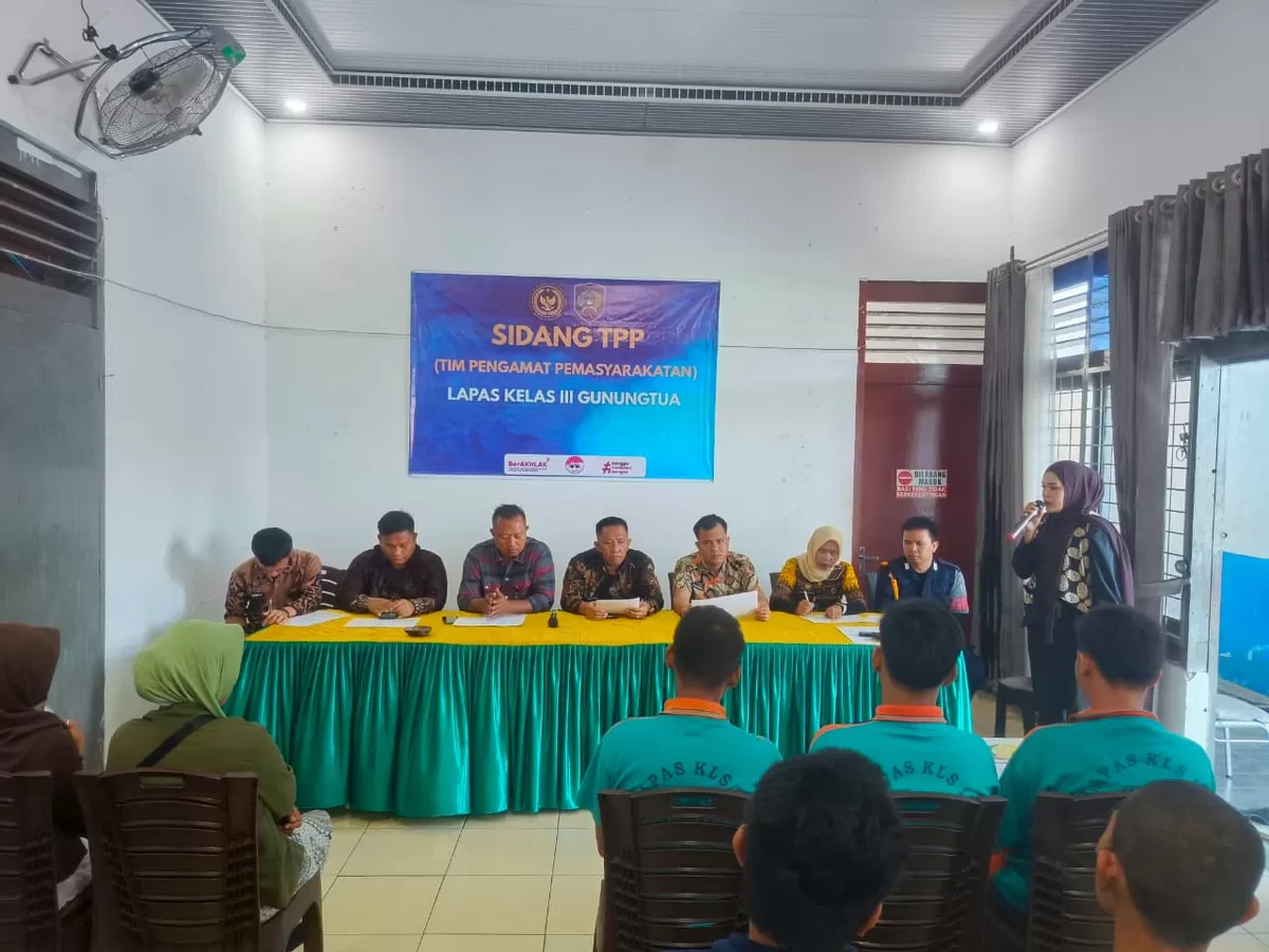 Kalapas Gunungtua dan Jajaran Saat Kegiatan Sidang TPP