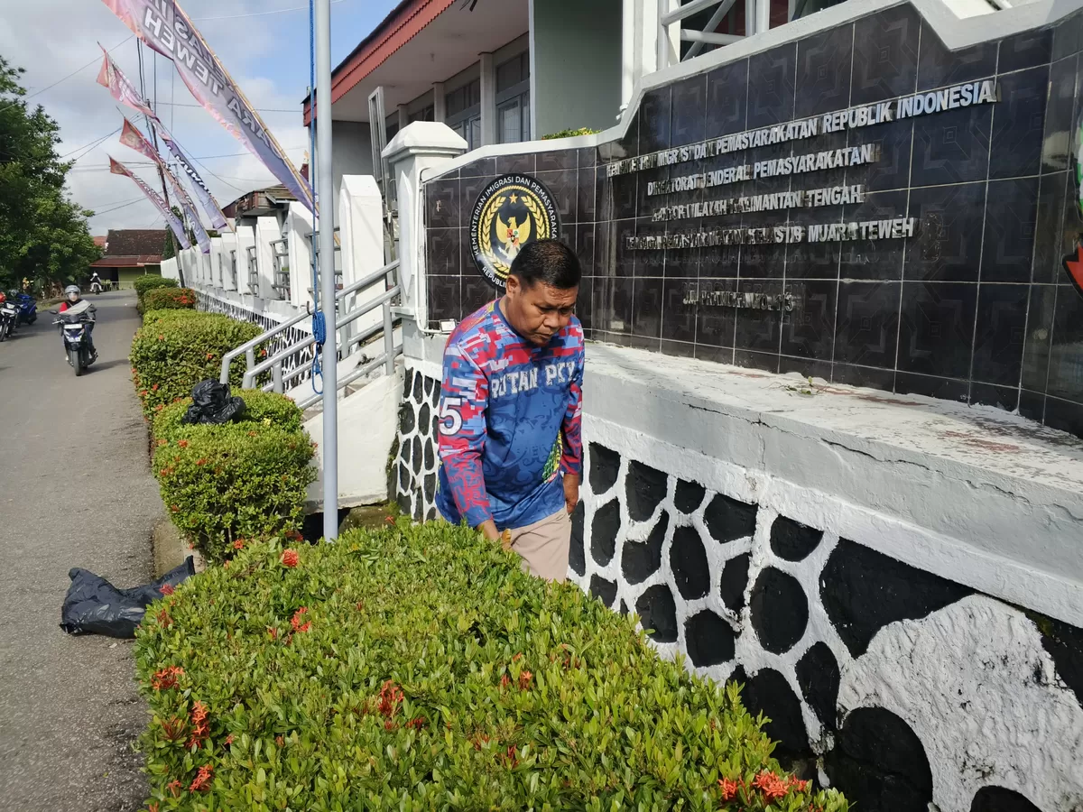 Petugas Lapas Muara Teweh Saat Kegiatan Kurve