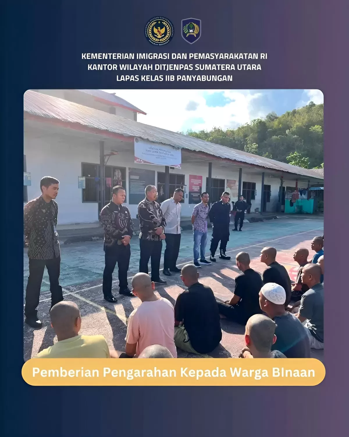 Kalapas Panyabungan Saat Berikan Pengarahan kepada Warga Binaan