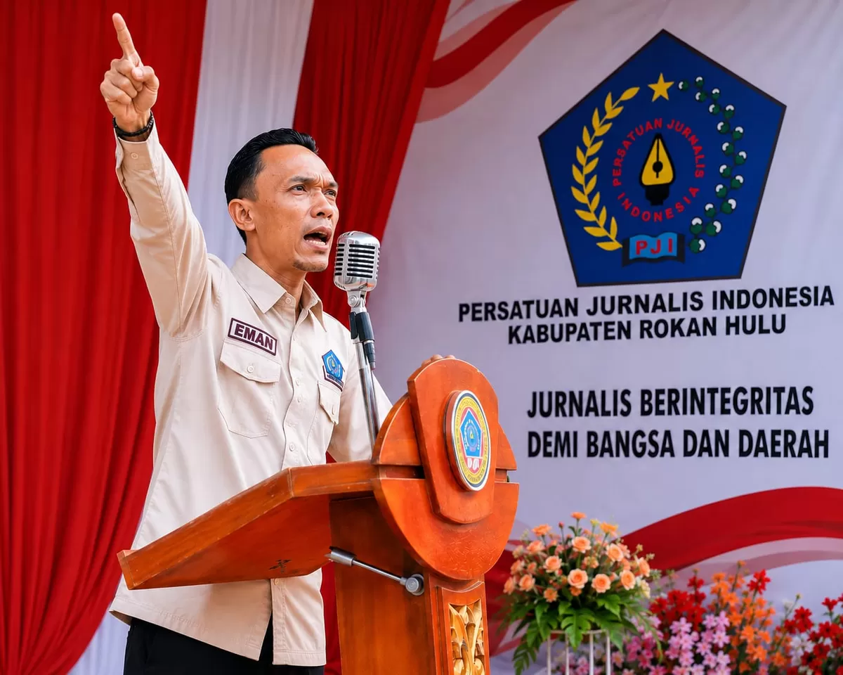 Foto Ketua PJI Kabupaten Rokan Hulu Sudirman   (PJI Kabupaten Rokan Hulu )