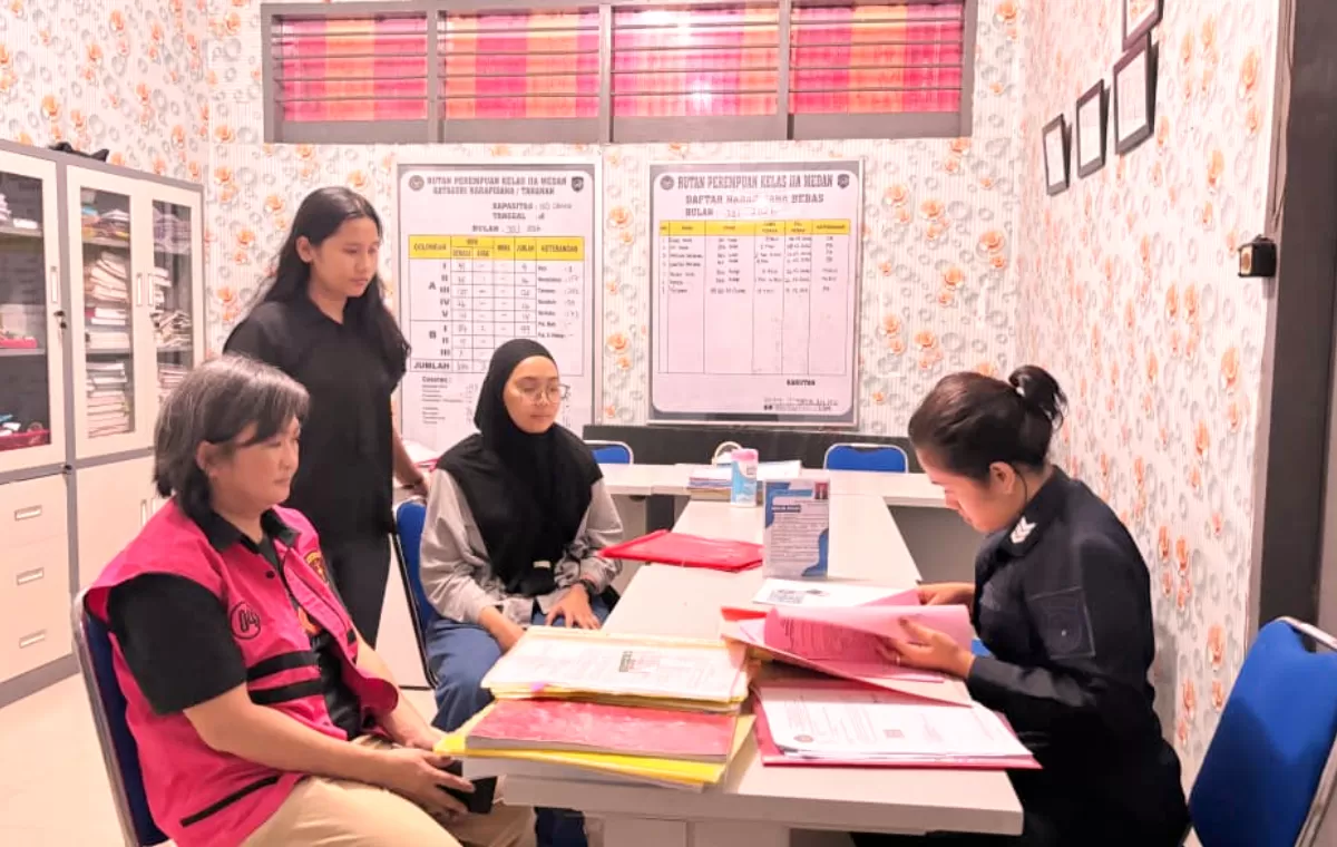 Proses administrasi tahanan perkara dugaan korupsi pembangunan RSU Kelas D Pratama Kabupaten Nias di Rutan Perempuan Kelas IIA Medan