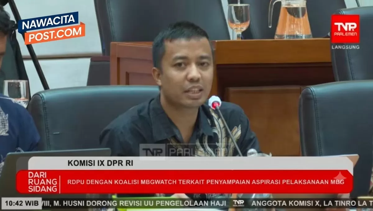 Media Wahyudi Askar saat menghadiri RDPU bersama Komisi IX DPR RI (Akun YouTube resmi DPR RI)
