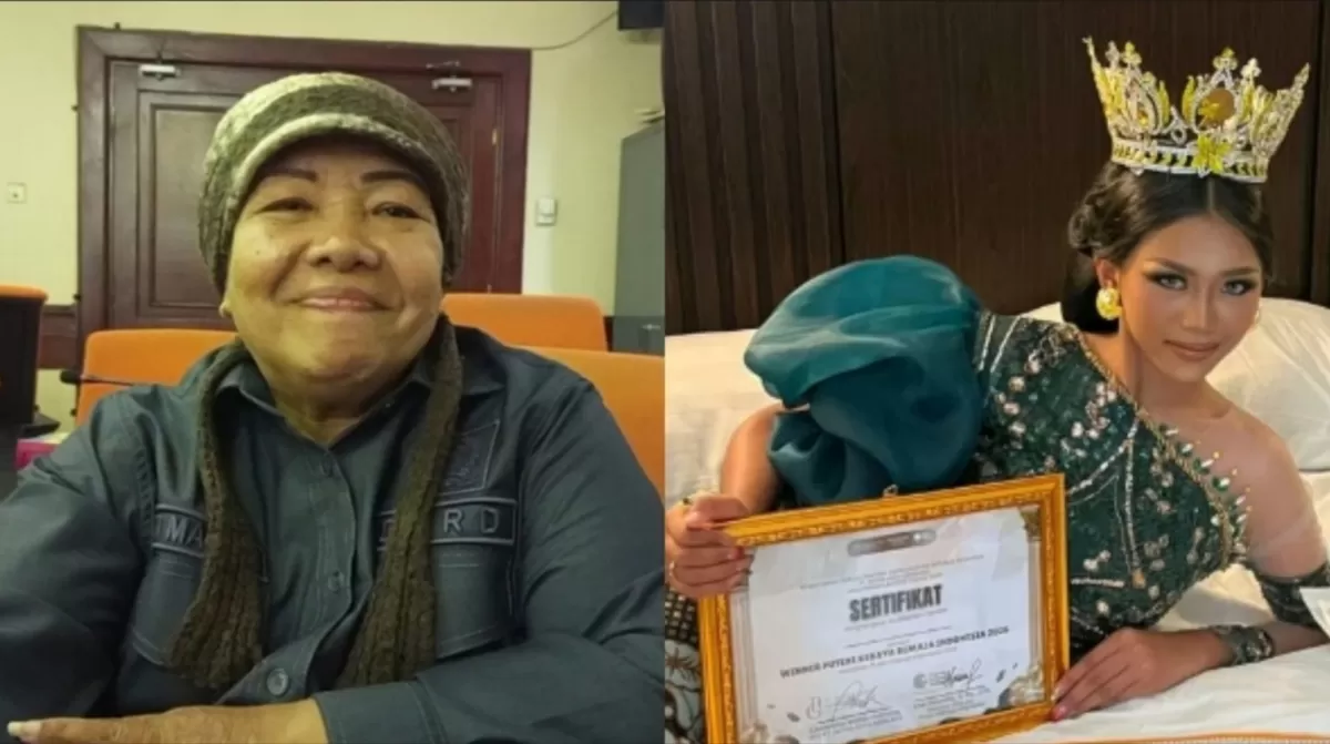 Ketua Harian Kwartir Cabang (Kwarcab) Pramuka Kota Surabaya, Siti Maryam dan Ghifara Denok Prameswari (Ghia)