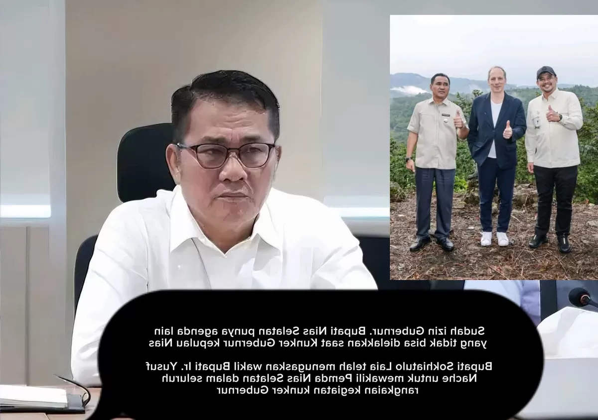 Bupati Nias Selatan Sokhiatulo Laia akhirnya memberikan klarifikasi penjelasan resmi terkait ketidakhadirannya dalam sejumlah rangkaian kegiatan pasca kunjungan sekaligus berkantor di Kabupaten Nias