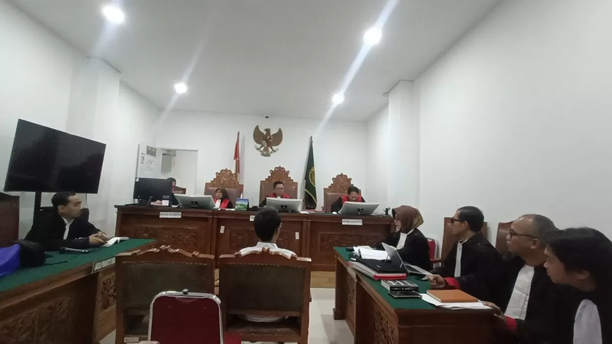 Ruang sidang Deflorio Arya Nizam di Pengadilan Negeri Jakarta Selatan.  (Sakera Nawacita)