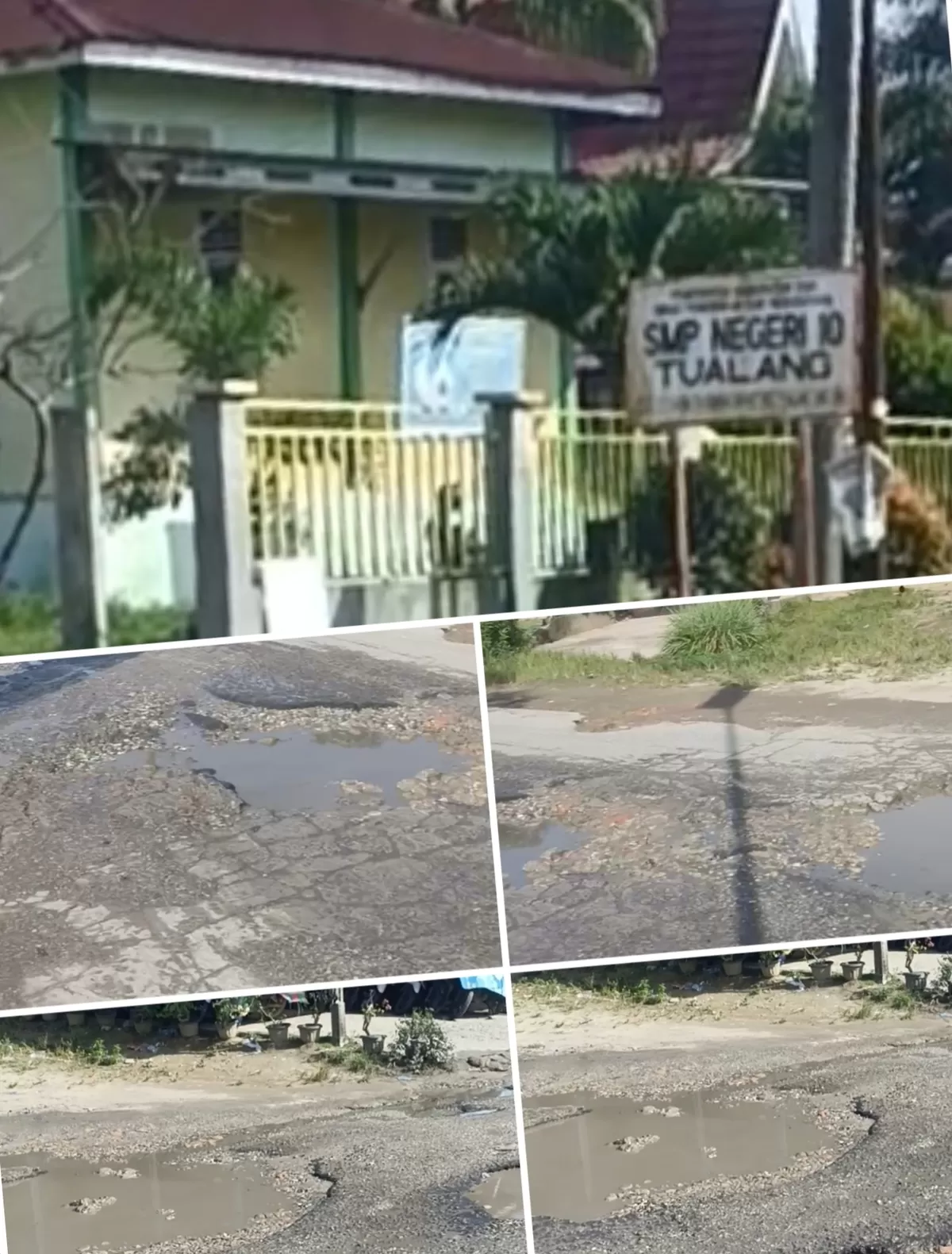Jalan di Kabupaten Siak seperti kubangan kerbau,Warga pertayakan Kinerja Bupati Siak,'AFNI