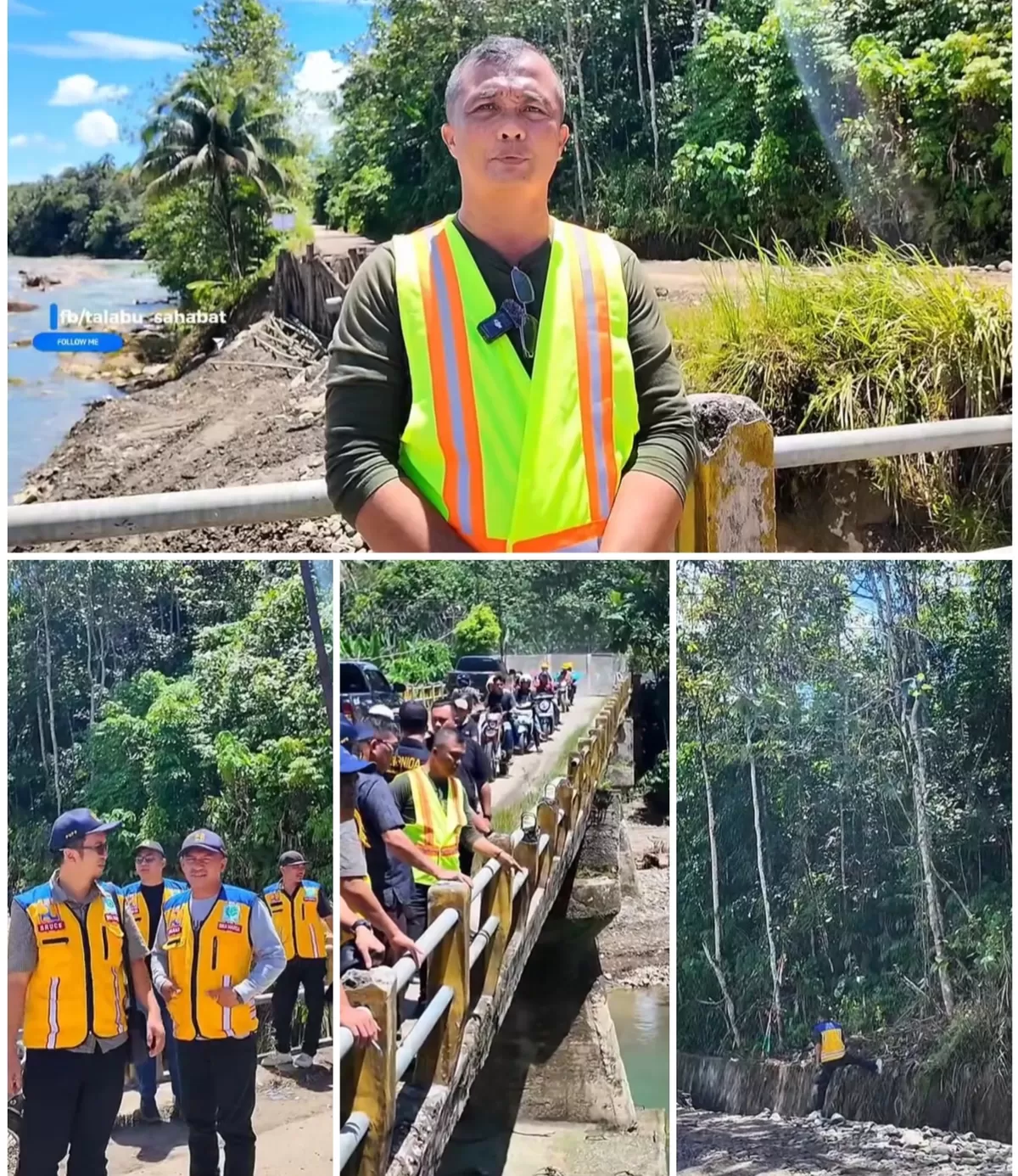 Penanganan Jalan Longsor Jembatan Susua di Kabupaten Nias Selatan, Sudah Bisa di lewati dengan Kapasitas Maksimal 5,Ton