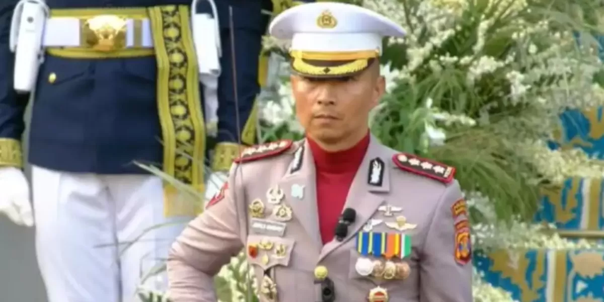 Menilik perjalanan karier Kombes Jerrold Kumontoy yang menjadi komandan Upacara Penurunan Bendera saat HUT RI ke-81 di Istana Merdeka, Jakarta. (Dok. Istimewa / Setkab RI)