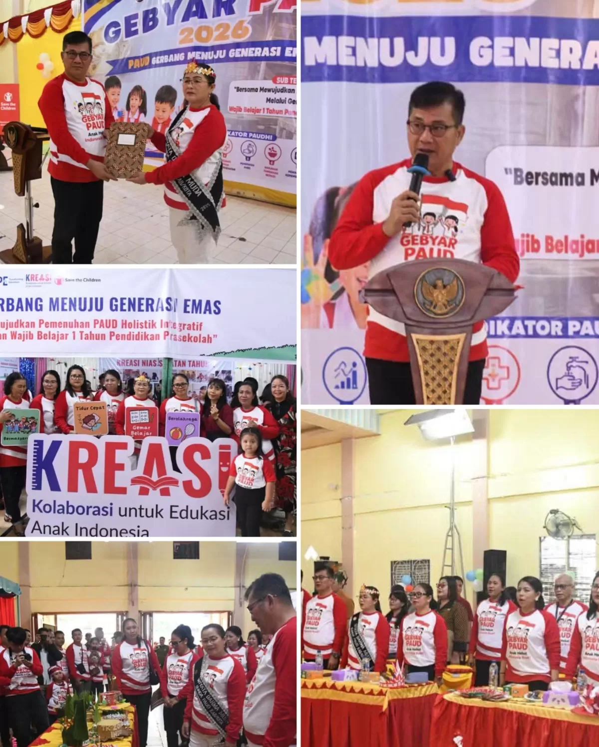 Bupati Nias Selatan Sokhi'atulo laia Resmi buka kegiatan Gebyar Paud Tahun 2026U