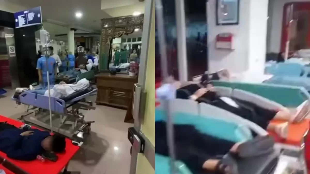 Saksi dari BGN untuk SPPG Kalitengah, Tanggulangin, Sidoarjo, Jawa Timur usai kasus keracunan MBG di Ponpes Manba'ul Hikam. (Threads/vivinsy24)