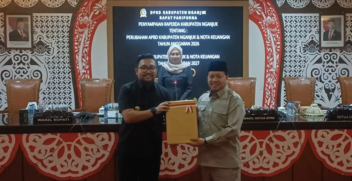 Penyerahan/Penyampaian terhadap Rancangan Peraturan Daerah Kabupaten Nganjuk.  (Sakera Nawacita)