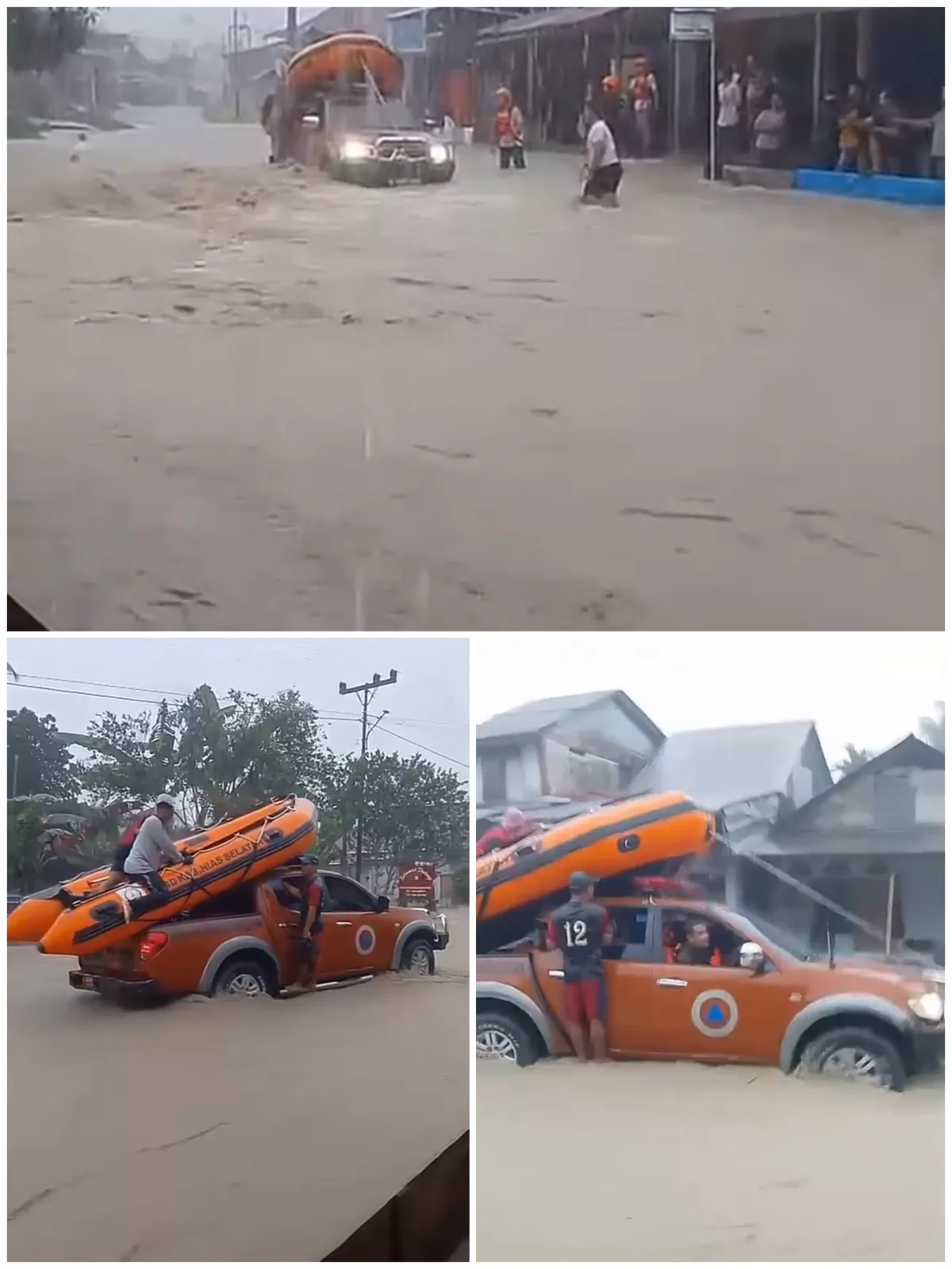 Hujan Deras 2 Jam, Beberapa Ruas Jalan di Nias Selatan Terendam Banjir