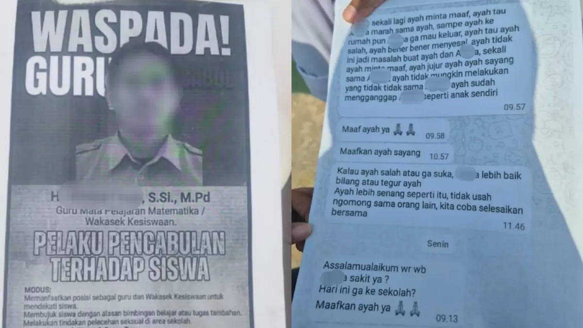 Viral dugaan pelecehan pada siswi oleh oknum guru SMAN 1 Pamanukan. (Instagram.com/@infojalurpantura_)