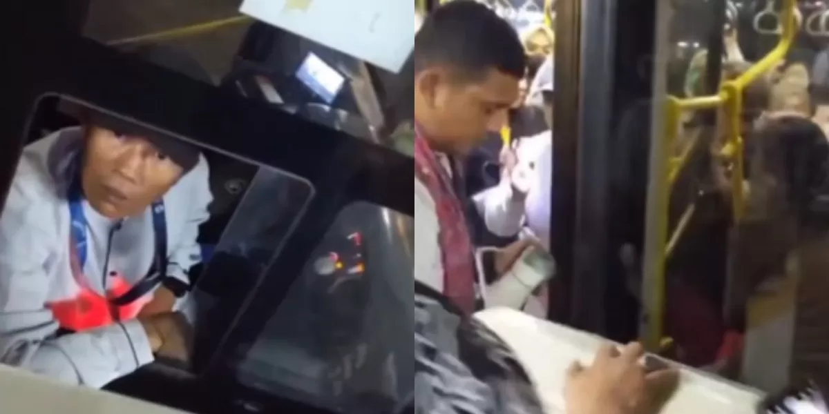 Menyoroti viralnya kasus sopir TransJakarta rute Monas-Pulogadung yang diduga ugal-ugalan hingga membuat penumpang terjatuh. (X.com/@Music_Cadas)