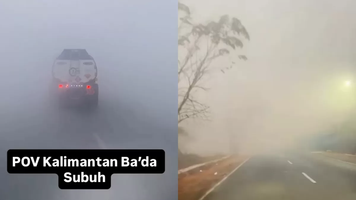 Warga keluhkan kabut asap tebal yang kembali terjadi di Kalimantan Selatan. (Threads/yudi_andika91 - emshihab)