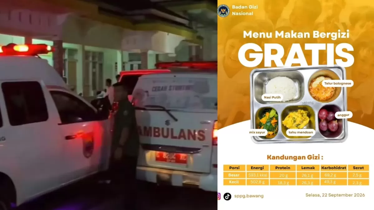 Dugaan keracunan MBG di Batang, Jawa Tengah yang menimpa siswa dan wali murid. (Threads/ayudiasekar_okra - Instagram/sppg.bawang)