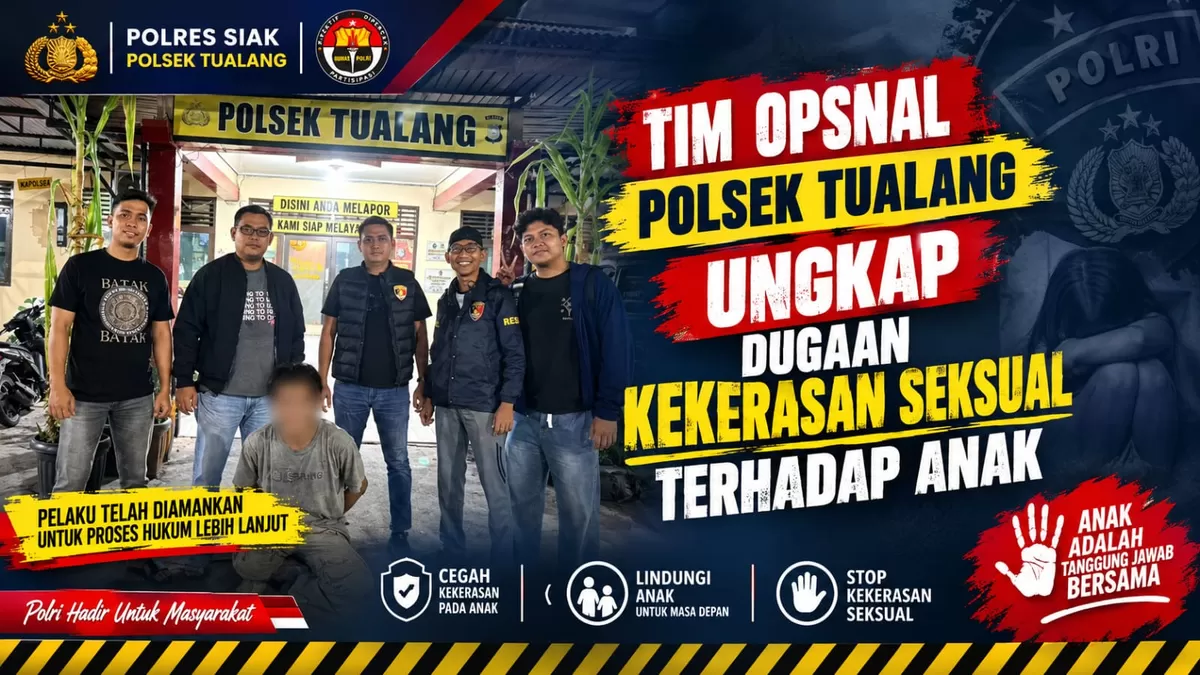 Tim Opsnal Polsek Tualang Ungkap Dugaan Kekerasan Seksual terhadap Anak, Terduga Pelaku Diamankan
