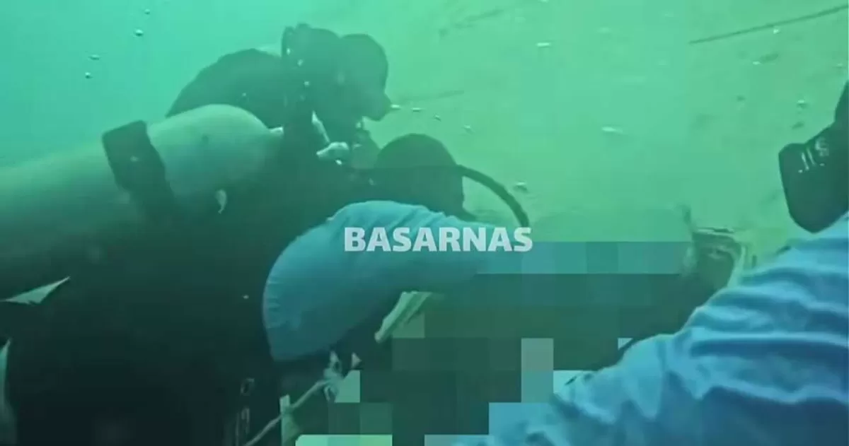 Proses evakuasi korban kapal Virgo Transport 8 yang tenggelam di Laut Jawa oleh penyelam BSG. (Instagram.com/@egaprasutiaa)