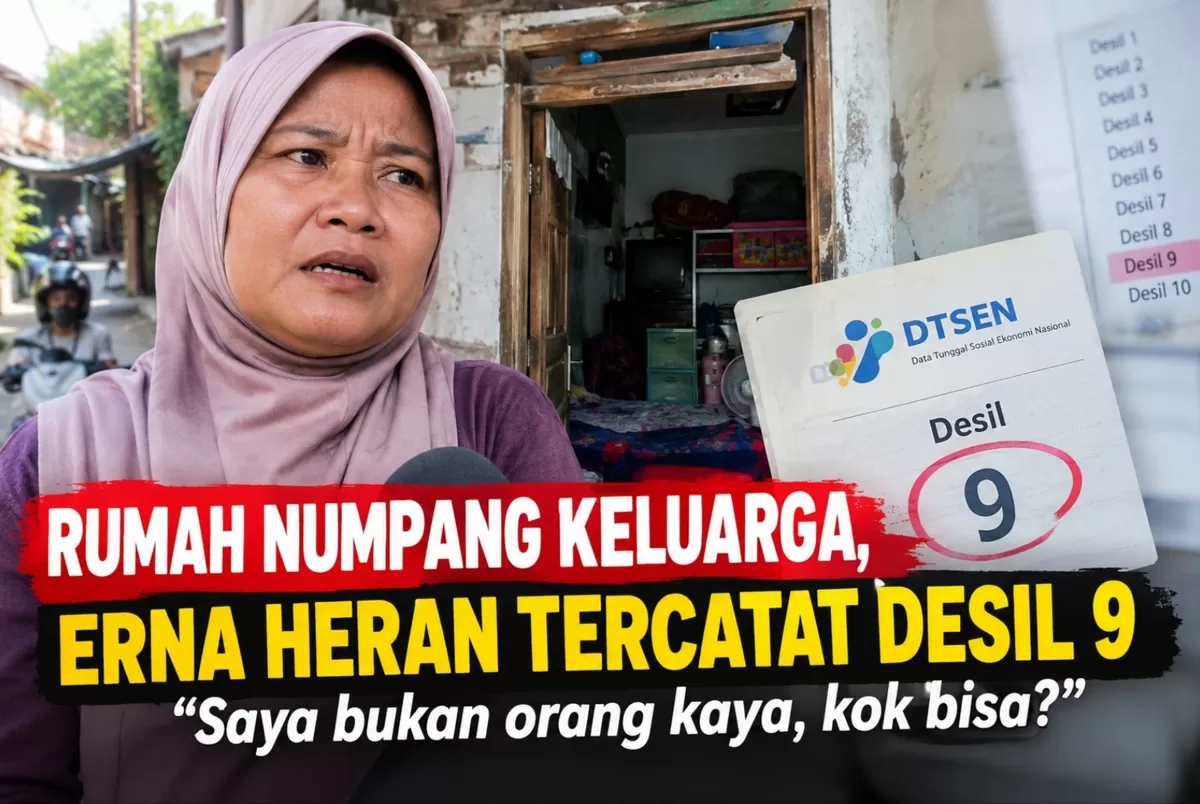 Gambar ilustrasi, penggambaran banyak ketidaksesuaian desil