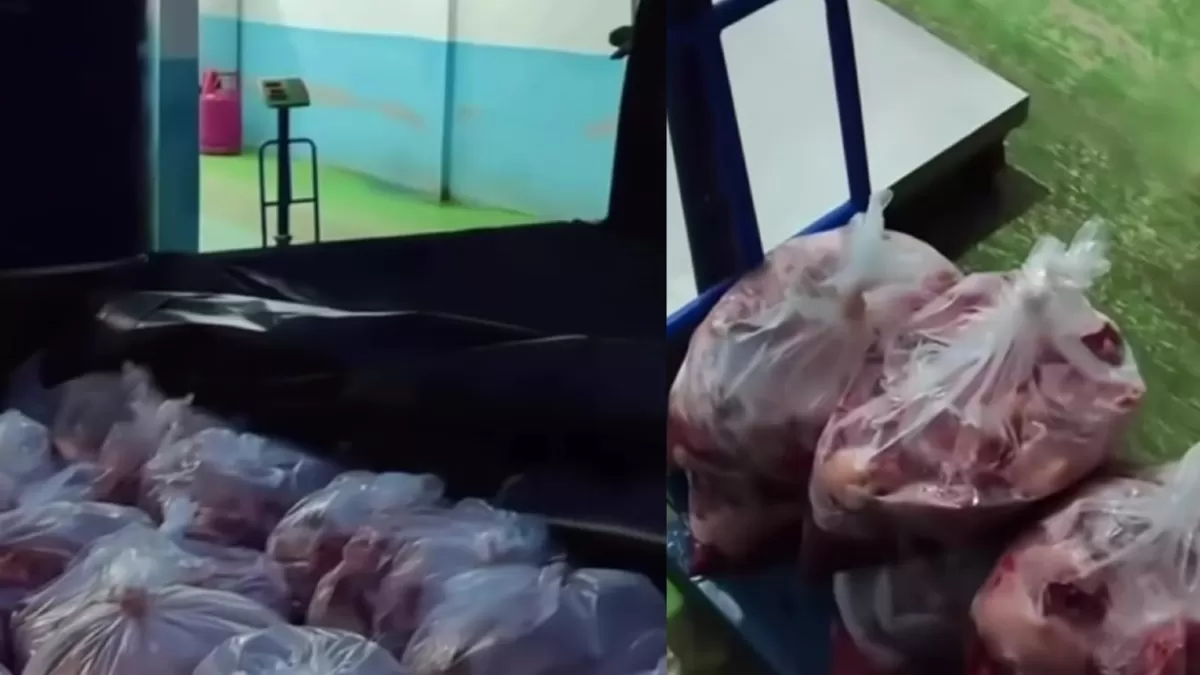 Viral video supplier ayam ke dapur SPPG yang mengabaikan aturan cold chain BGN. (Instagram.com/@hendry_kumink)