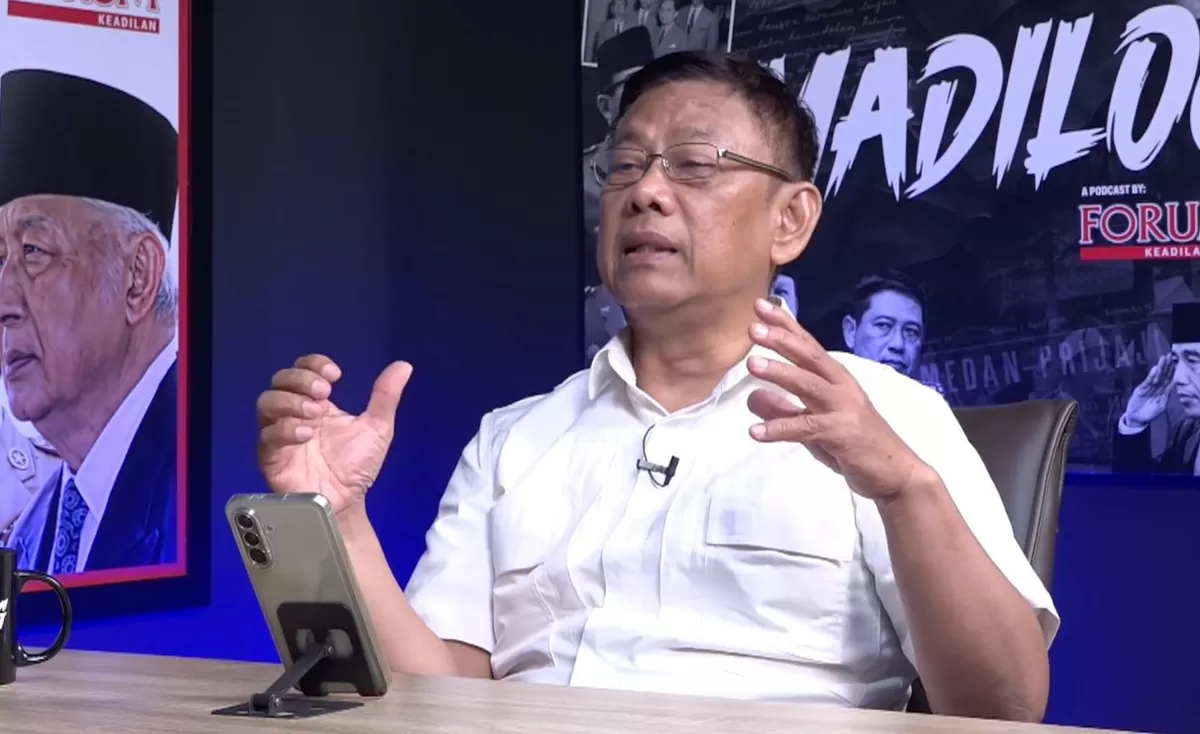 Foto: Doktor Selamat Ginting saat menjadi narasumber dalam podcast Madilog Forum Keadilan TV. (Istimewa)