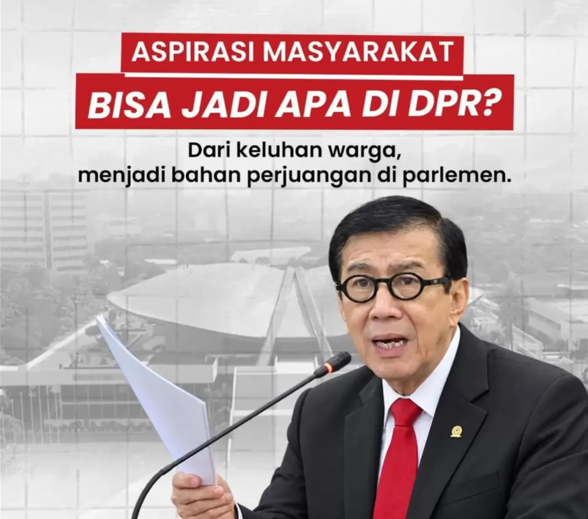 Yasonna Laoly anggota Komisi XIII DPR RI fraksi PDI Perjuangan. (Instagram.com/@yasonna.laoly)