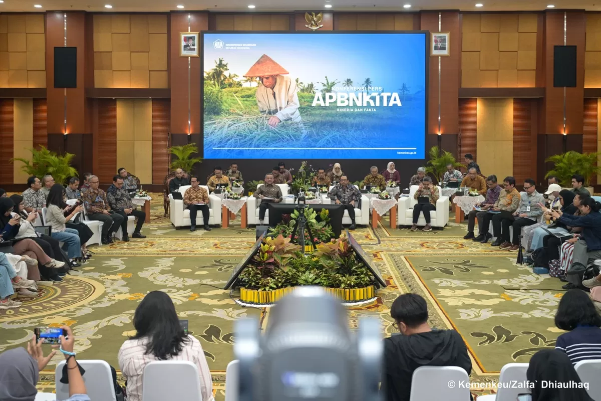 Dokumentasi Konferensi pers Kementerian Keuangan Republik Indonesia, Jumat (9/10/2026). (Dok. Kementerian Keuangan)