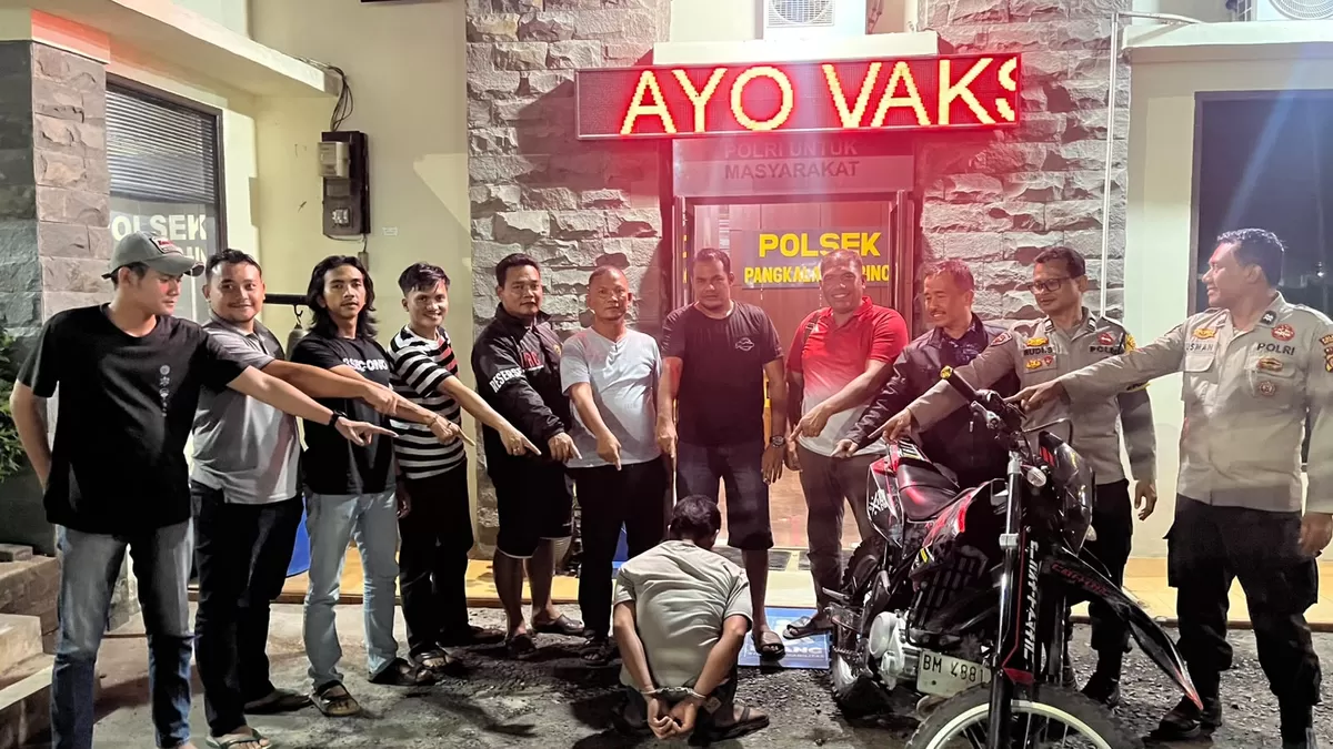 Polsek Lubuk Dalam Bekuk Pelaku Pencurian Sepeda Motor Yamaha WR 155 R, Pelaku Ditangkap di Pelalawan