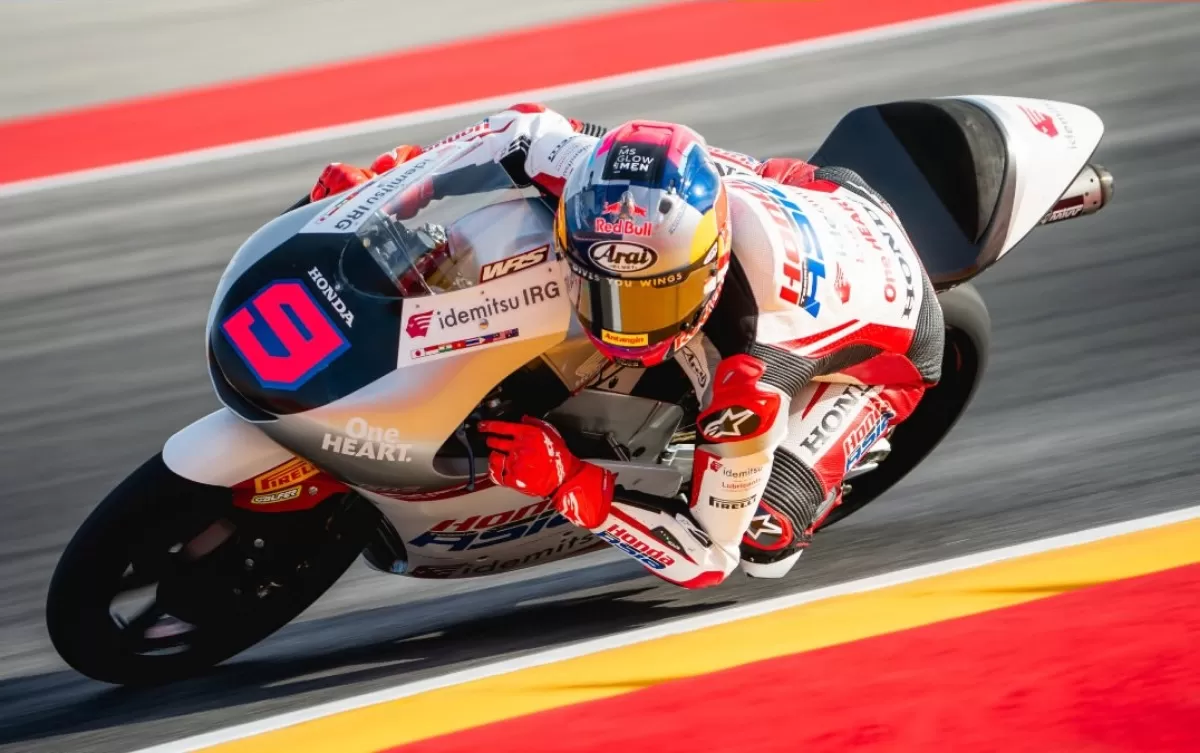 Veda Ega Pratama lolos ke Q2 Moto3 Mandalika. (Instagram.com/@astrahondaracingteam)