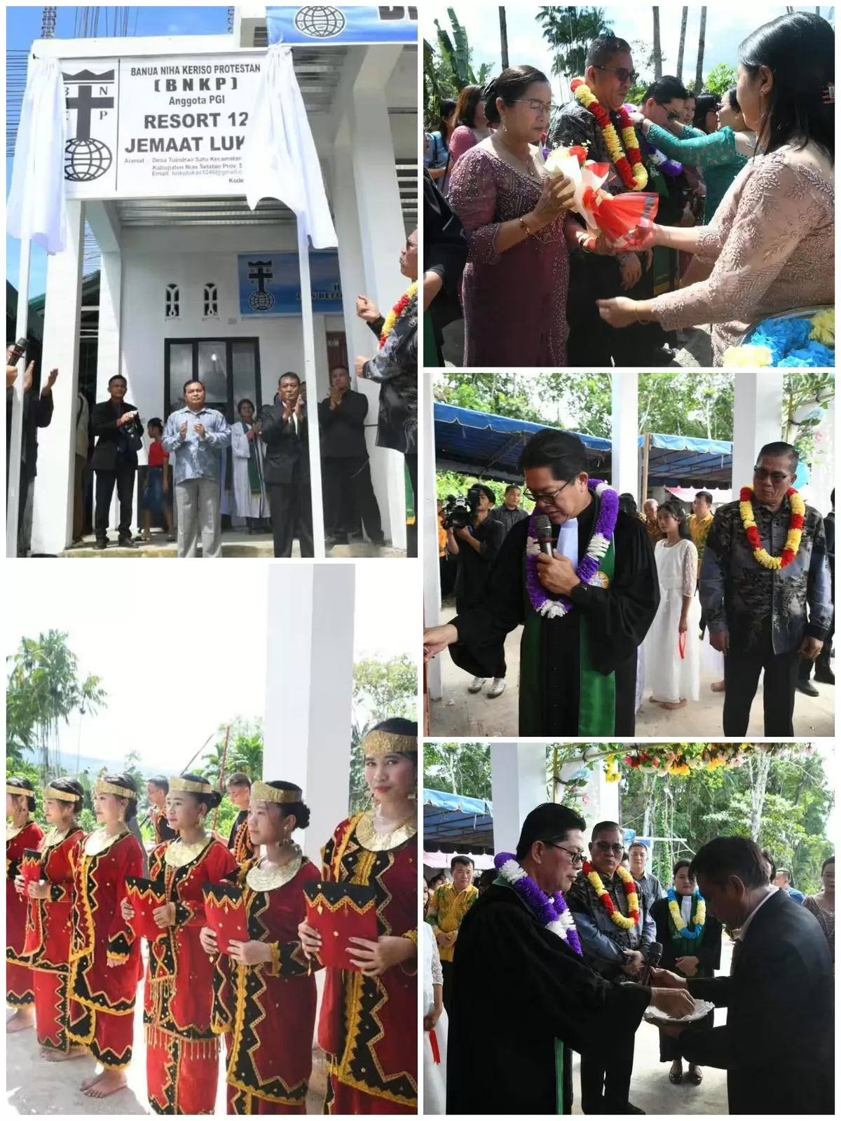 Bupati Nias Selatan Hadir Penyerahan serah Terima Rumah Dinas Pendeta Resort BNKP 14 Lolowau,berjalan dengan sukses dan Lancar