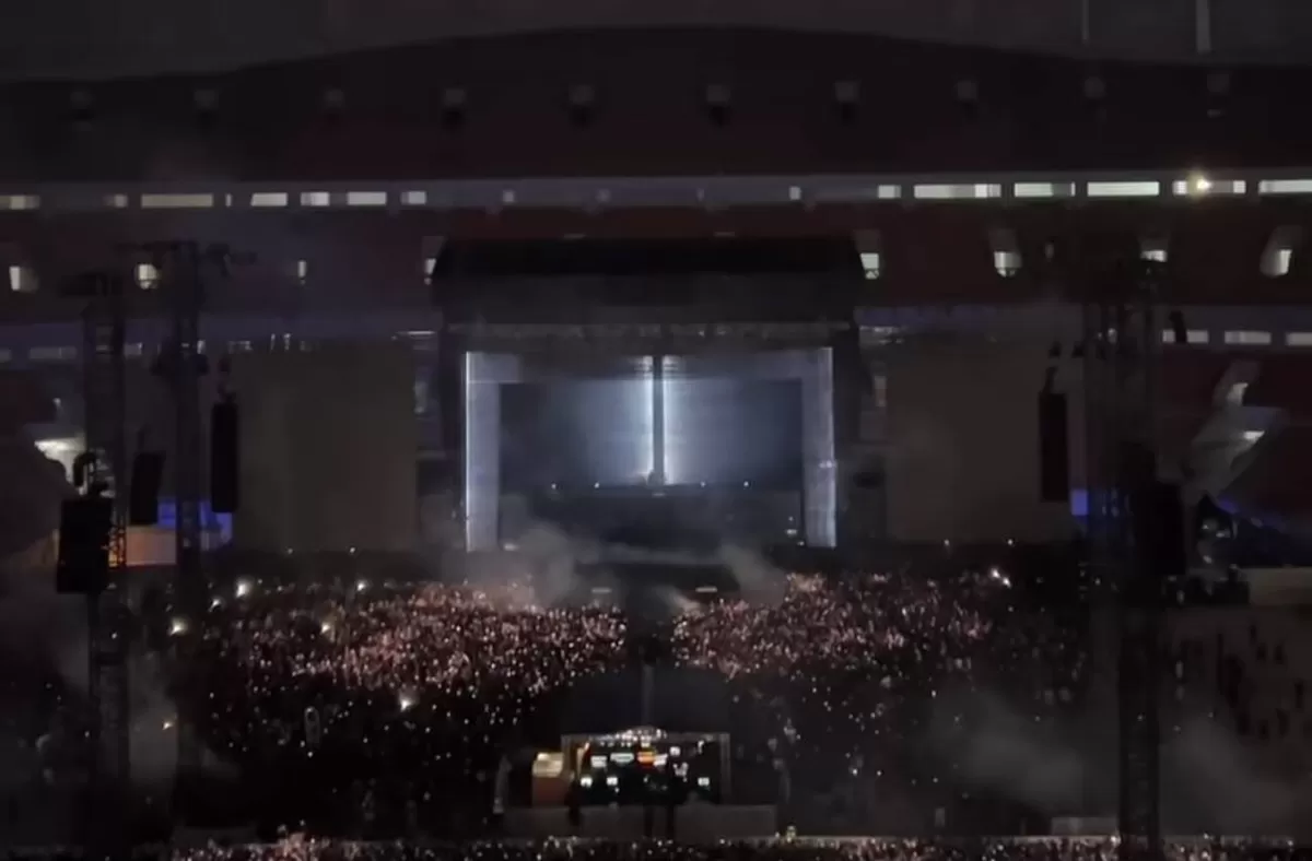 Avenged Sevenfold tampil di Jakarta International Stadium, Jakarta Utara, pada 10 Oktober 2026. (Instagram.com/@ameybenezar)