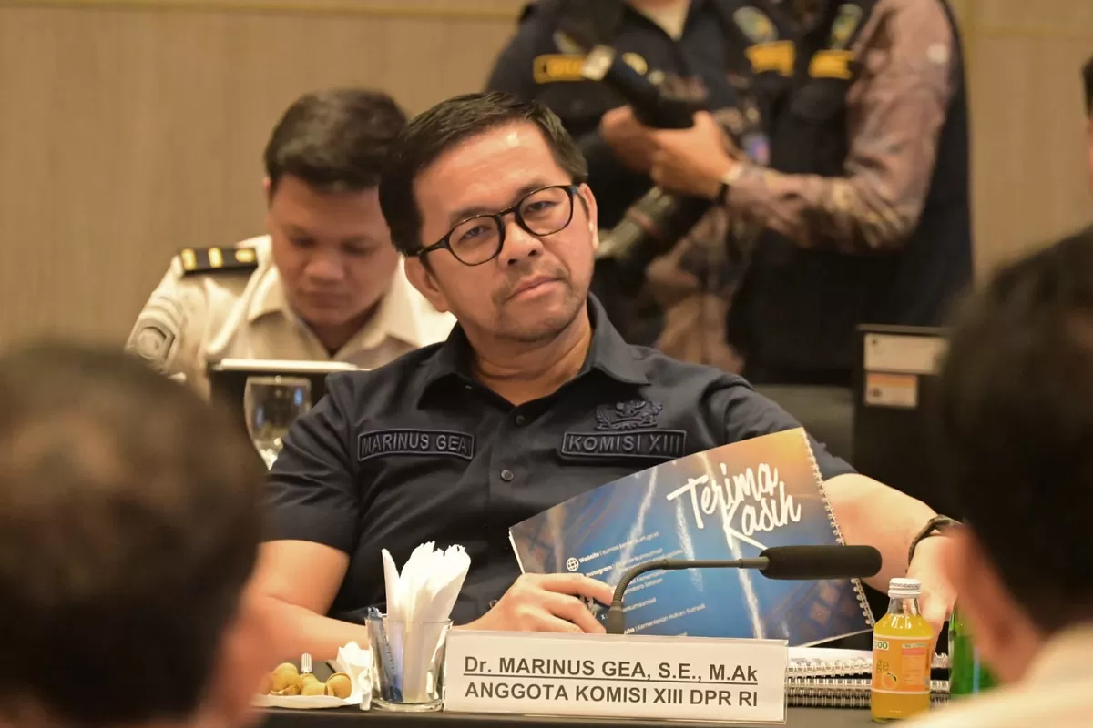 Marinus Gea anggota Komisi XIII DPR RI fraksi PDI Perjuangan.  (Dok. DPR RI)