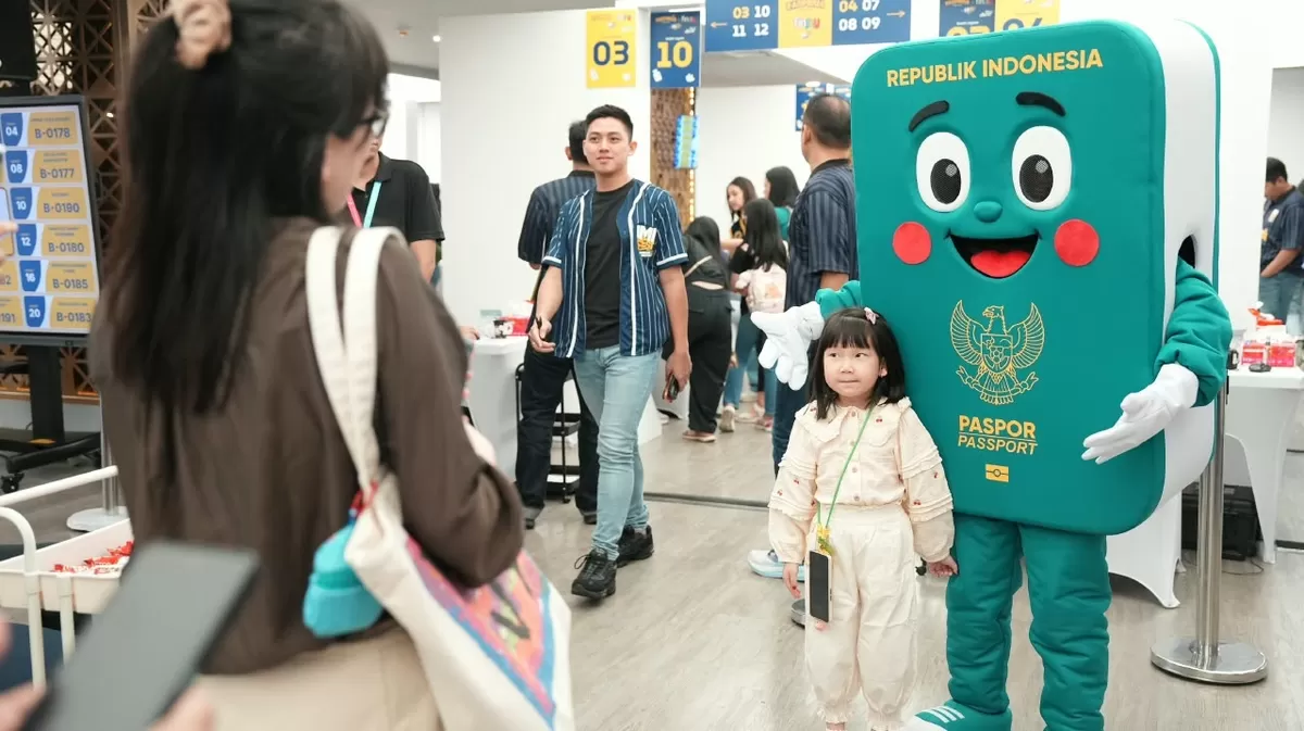 Suasana Kantor Imigrasi pada jam pelayanana