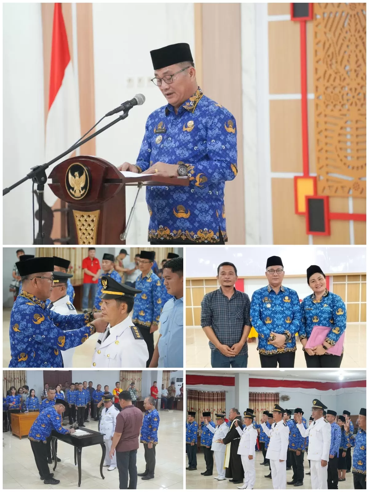 PERKUAT BIROKRASI, BUPATI NIAS SELATAN LANTIK 43 PEJABAT DAERAH