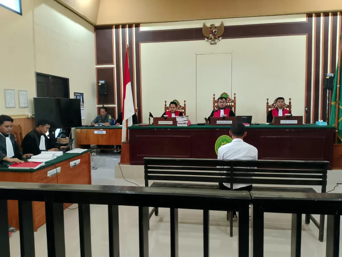 Suasana Persidangan Pengadilan Negeri (PN) Larantuka
