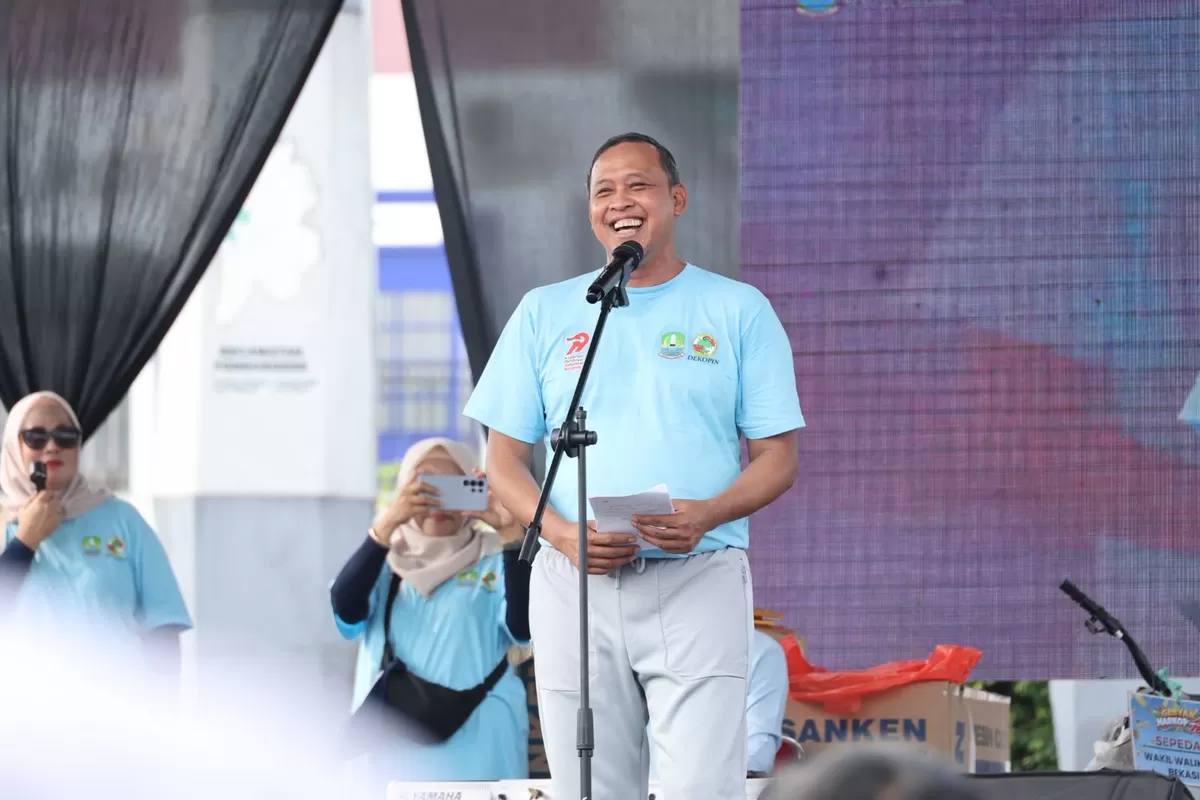 Wali Kota Bekasi Tri Adhianto mengatakan di acara Gebyar Harkop ke-79