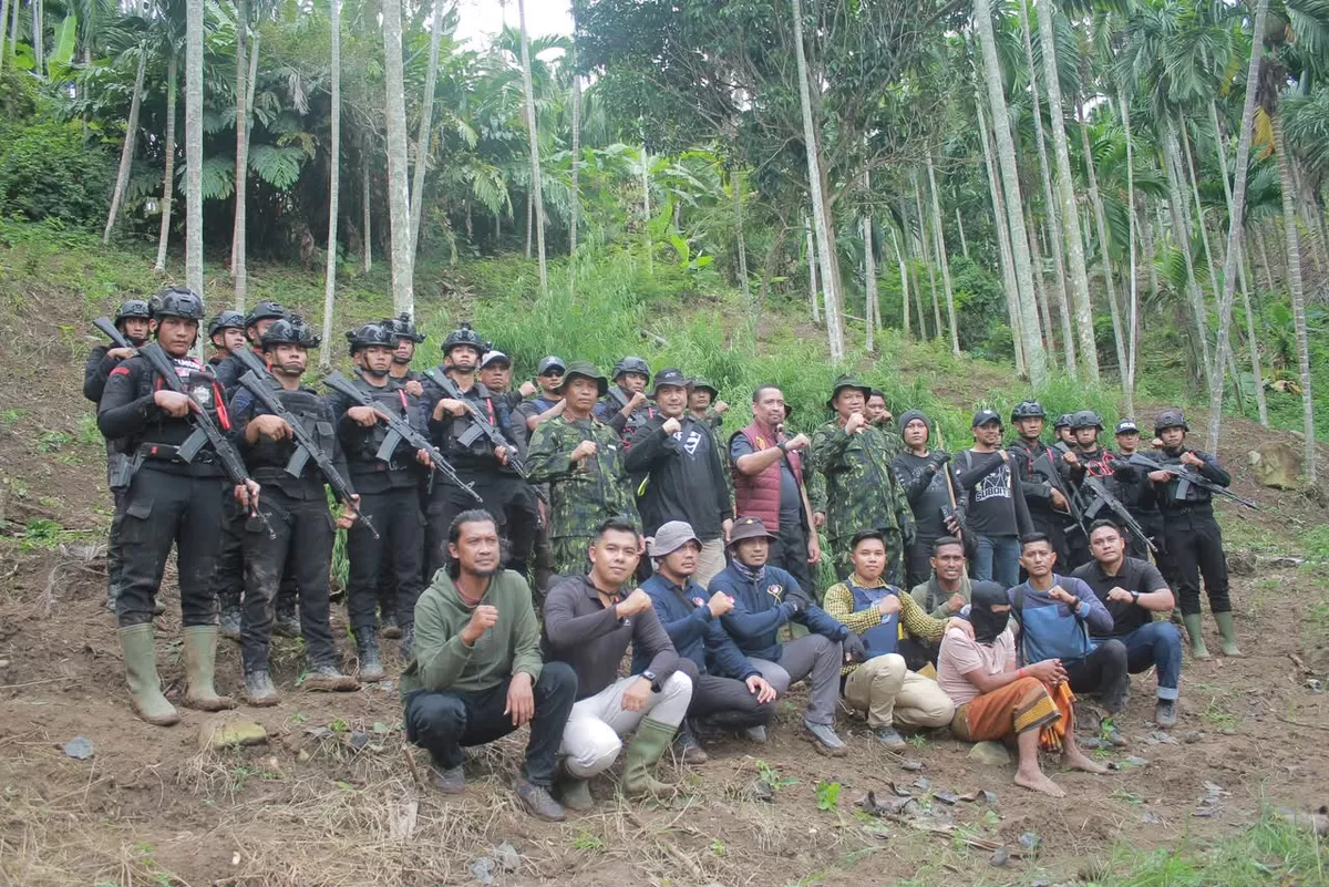 BNNP Aceh bersama tim gabungan mengungkap ladang ganja seluas sekitar 18 hektare di Kabupaten Aceh Utara
