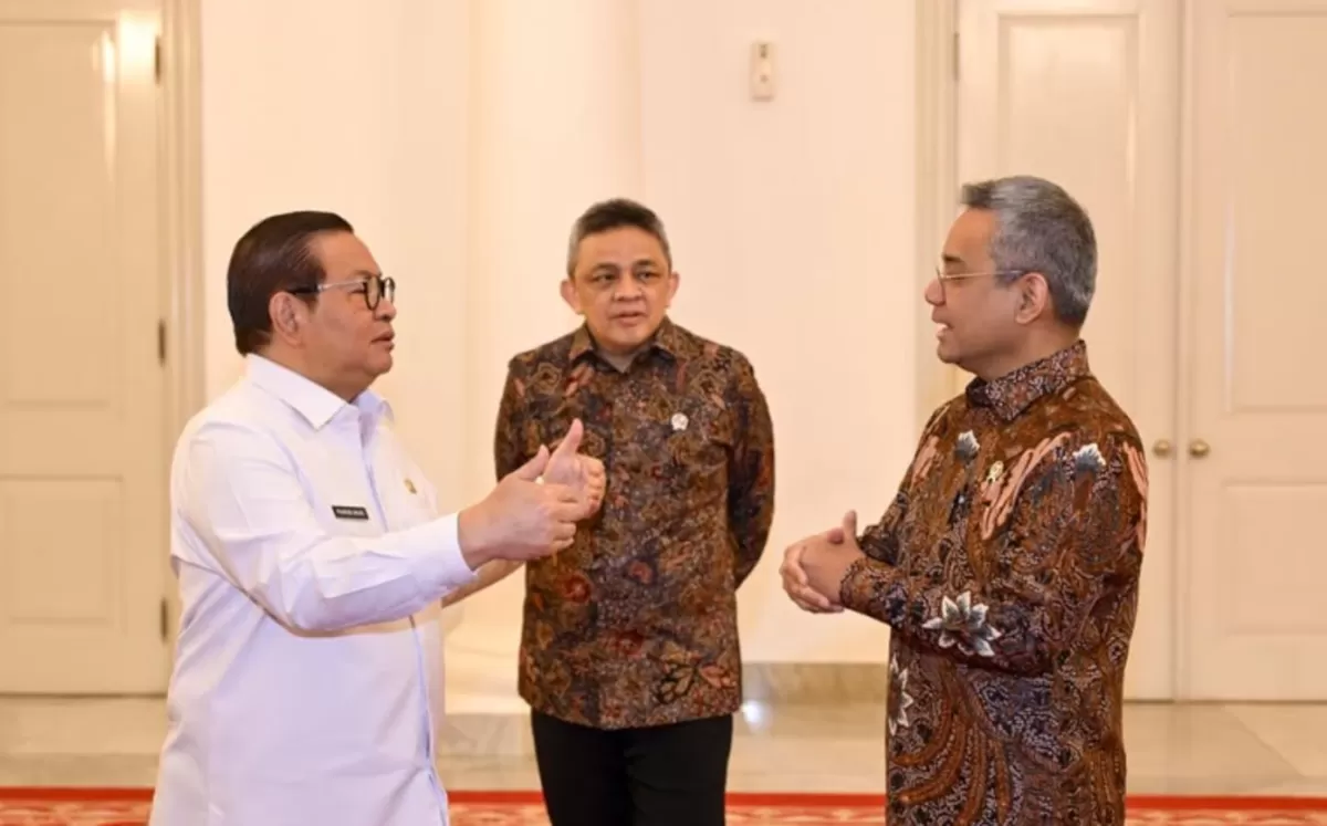 Pertemuan Menkeu RI Suahasil Nazara dengan Gubernur DKI Jakarta Pramono Anung. (Instagram/@menkeuri).