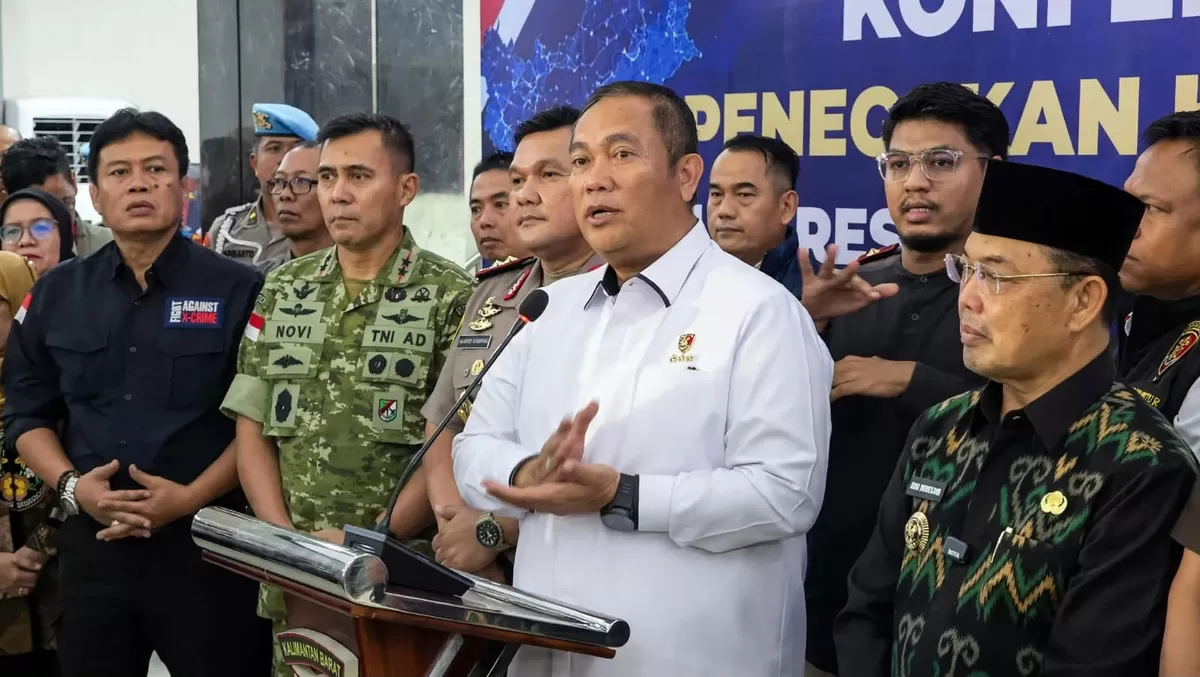Kabareskrim Polri Komjen Asep Safrudin menyampaikan perkembangan penegakan hukum kasus karhutla (YouTube/ Polda Kalbar)