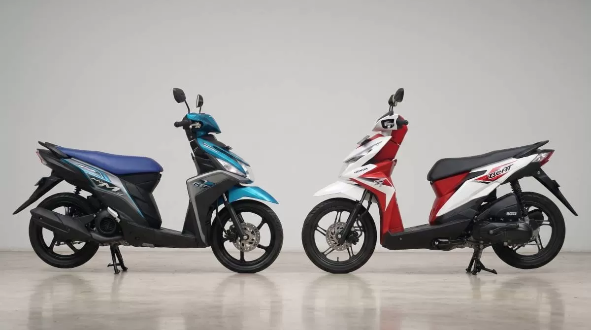 Adu Irit Honda Beat vs Yamaha Mio M3 / foto NKRI24JAM