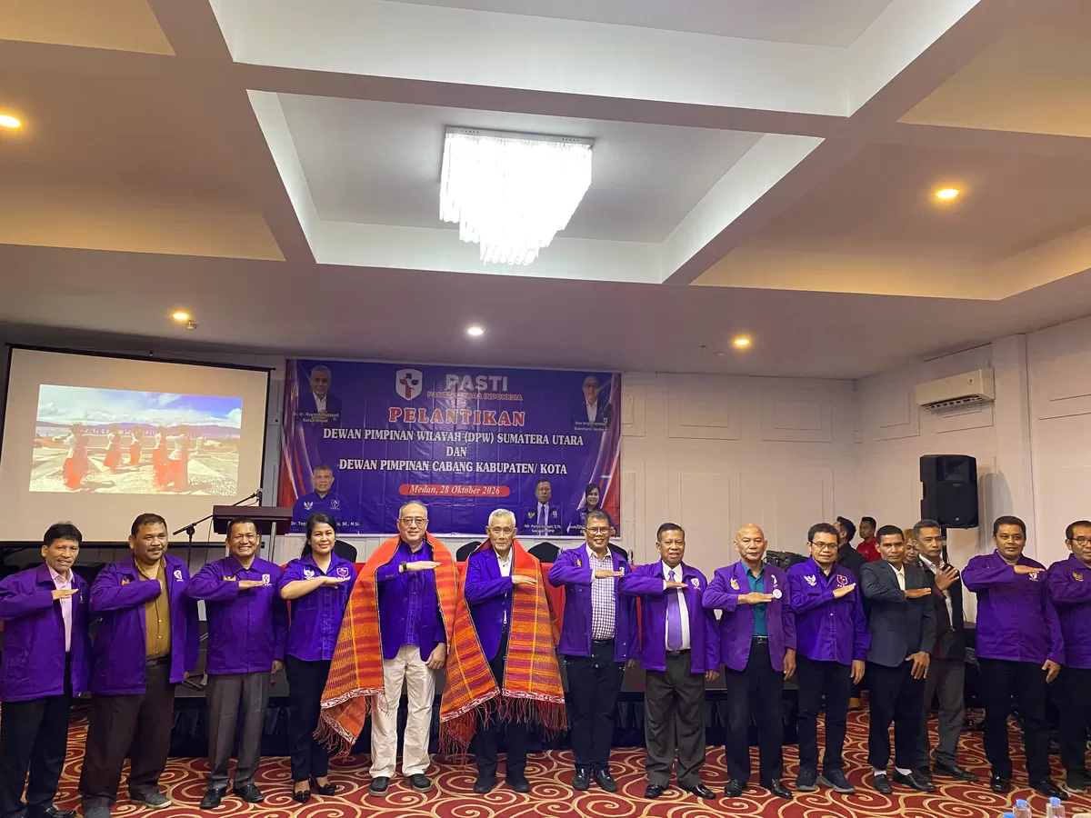 Ketua Umum PASTI, Ruyandi Hutasoit didamping Sekjend PASTI bersama jajaran Pengurus DPW dan DPC PASTI di Sumatera Utara