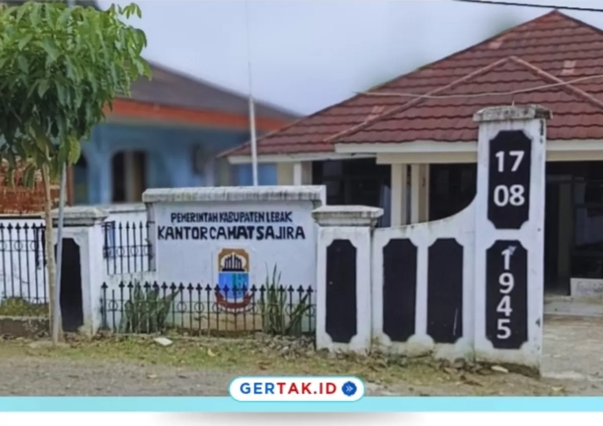 Tampak Depan Kantor Kecamatan Sajira, Kabupaten Lebak./Dok.Gertak.id