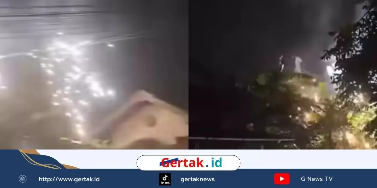 Kepanikan Warga saat terjadi korsleting listrik di Keyongan Kidul Bantul