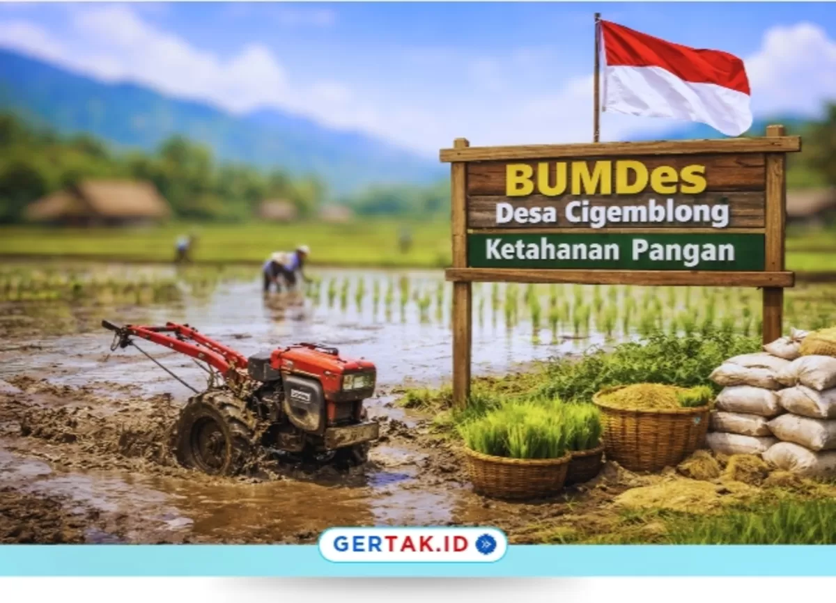 Gambar Ilustrasi : BUMDes Cigemblong Kelola lajam Sawah dan Sewakan Traktor untuk Program Ketahanan Pangan./Dok.Bumdes Cigemblong