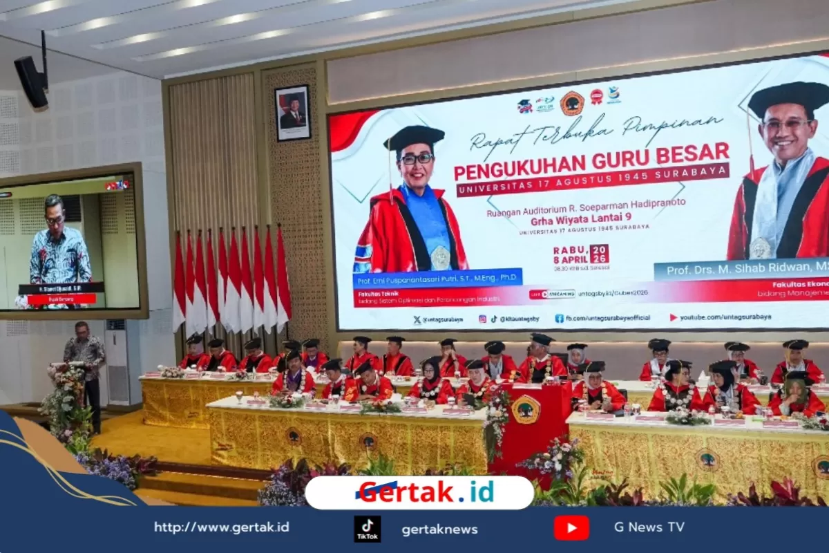 Dua Akademisi Untag Resmi Dikukuhkan, Bupati Sampang: Perkuat SDM Unggul dan Kolaborasi Daerah