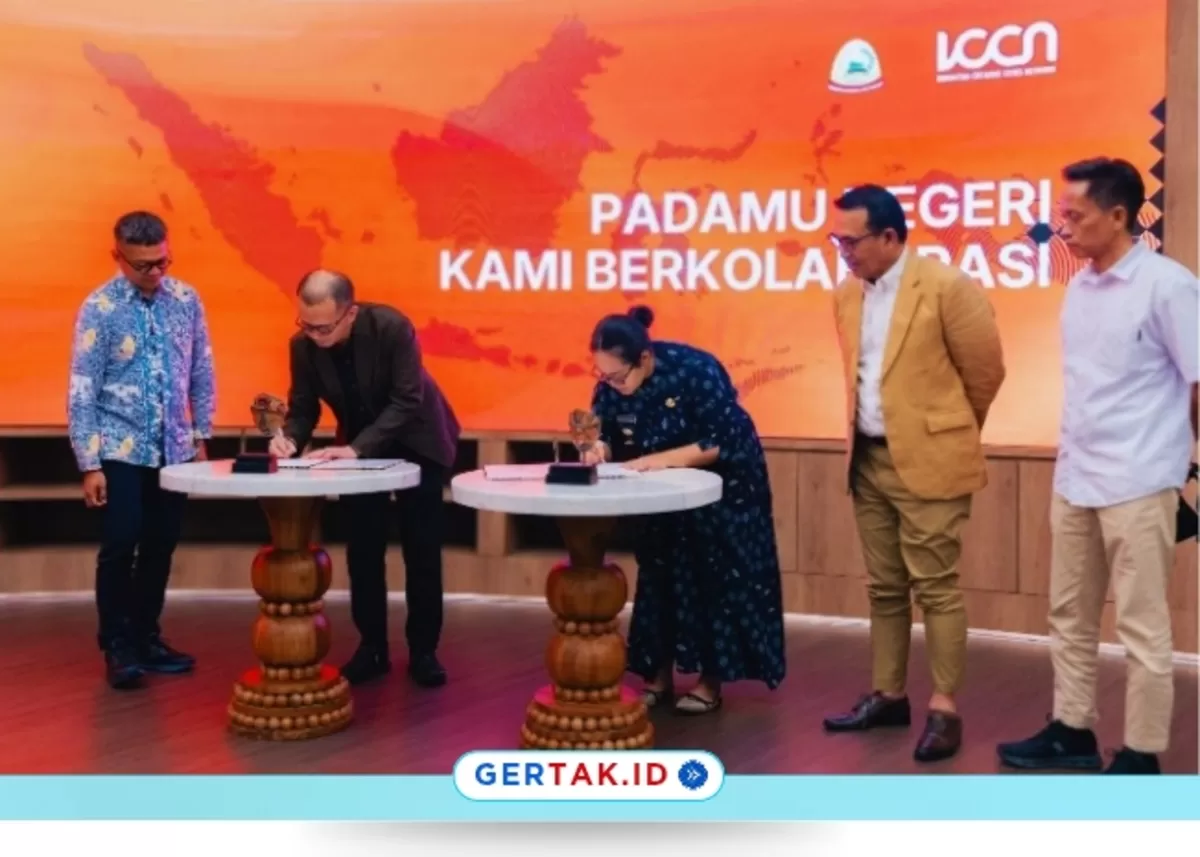 Pemkab Pulau Taliabu dan ICCN resmi menandatangani Nota Kesepahaman yang disaksikan Direktur SDM & TI InJourney, Herdy Harman./Dok.Gertak.id