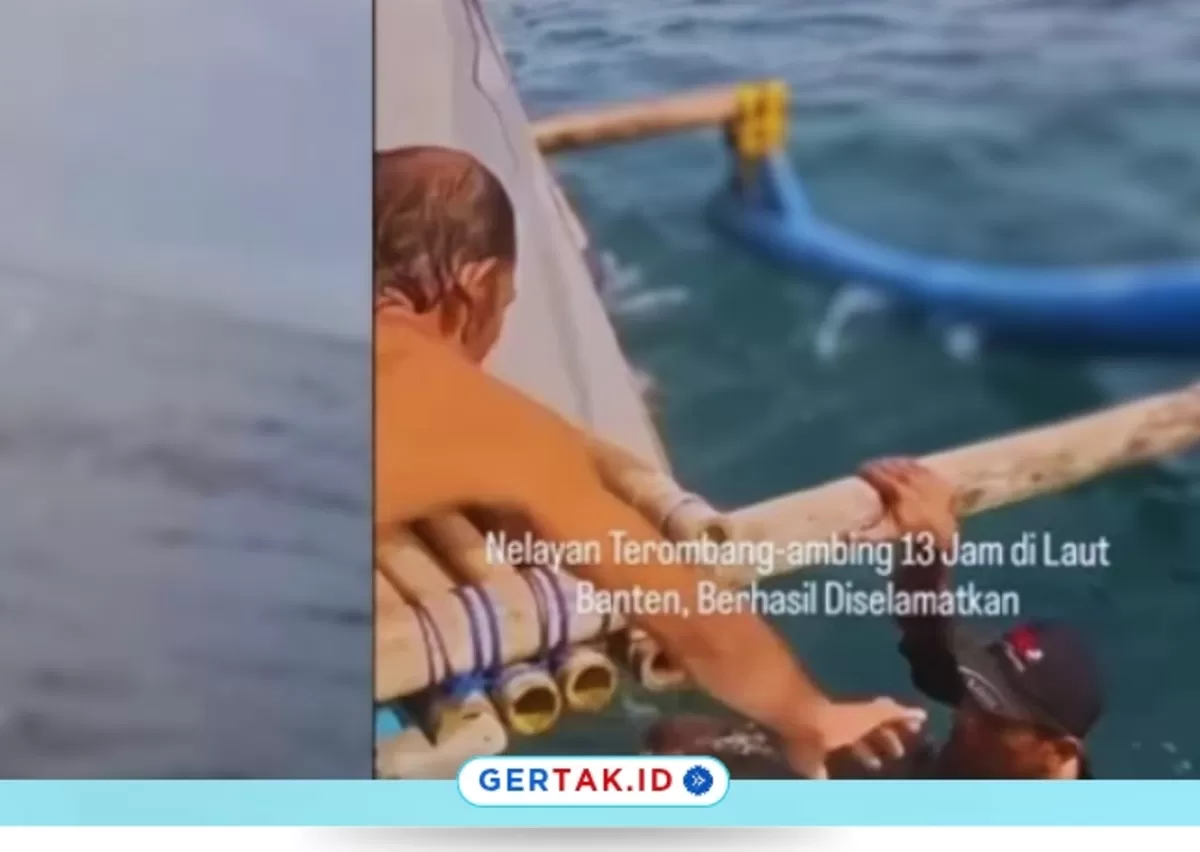 Viral Video Penyelamatan 3 Nelayan di Tanjung Lesung Banten, Sempat Terapung Semalaman./Dok.https://Instagram.com/@warungjurnalis