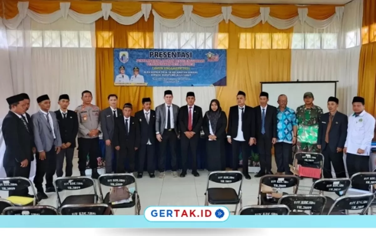 Dihadiri Forkopimcam, Presentasi LPPDes Sobang 2025 Berjalan Lancar./Dok.Atippudin Gertak.id