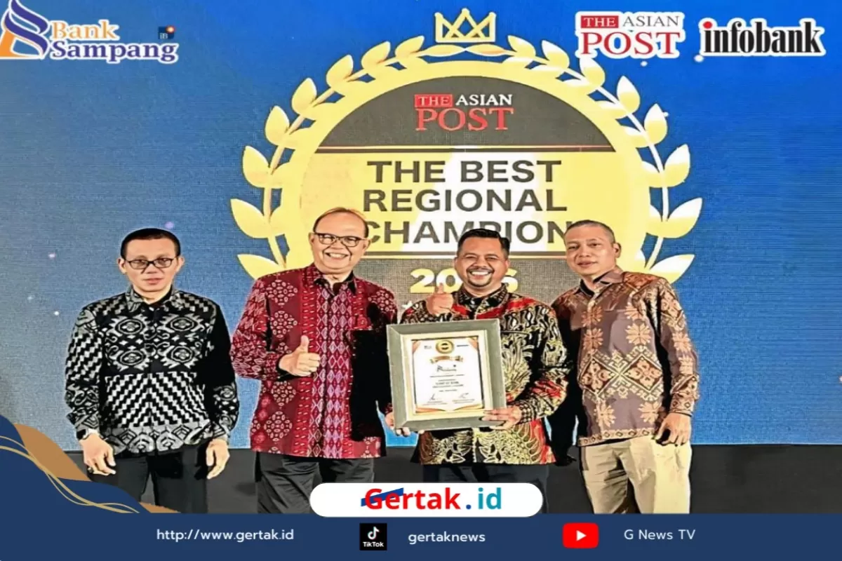 Bank Sampang Raih Penghargaan The Best Regional Champion 2026 dari Infobank  