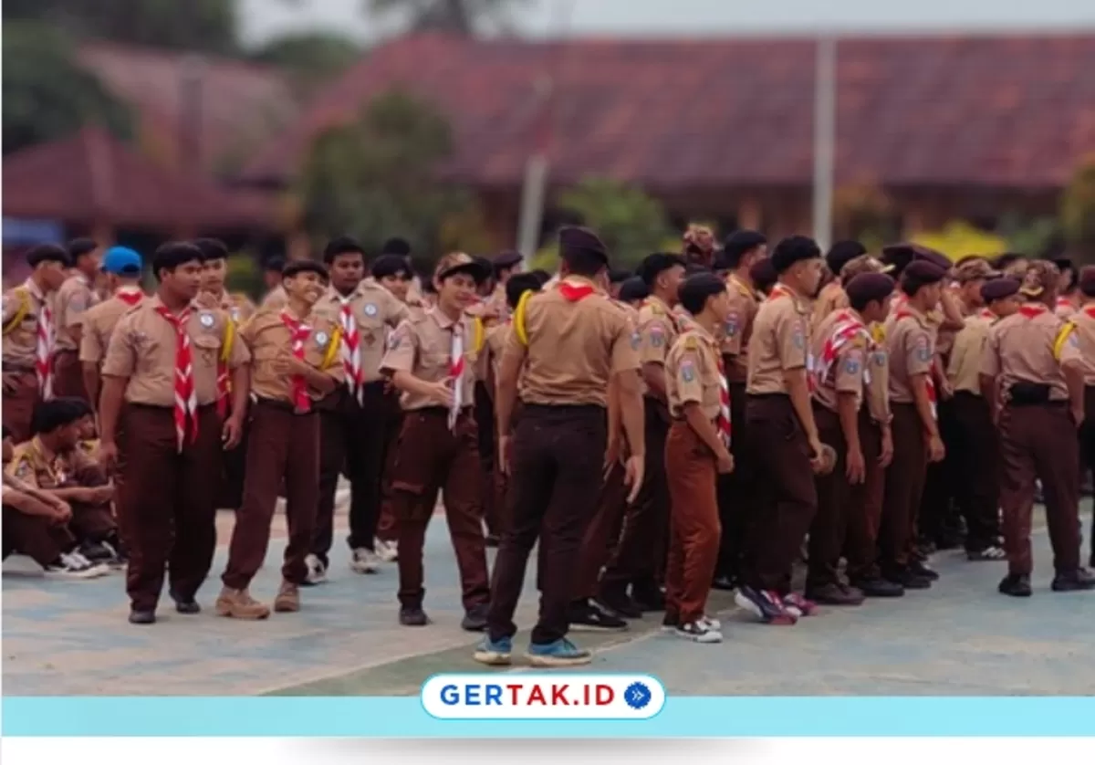 Ratusan Pramuka Ikuti Longmarch Kwarcab Lebak 2026./Dok.Gertak.id